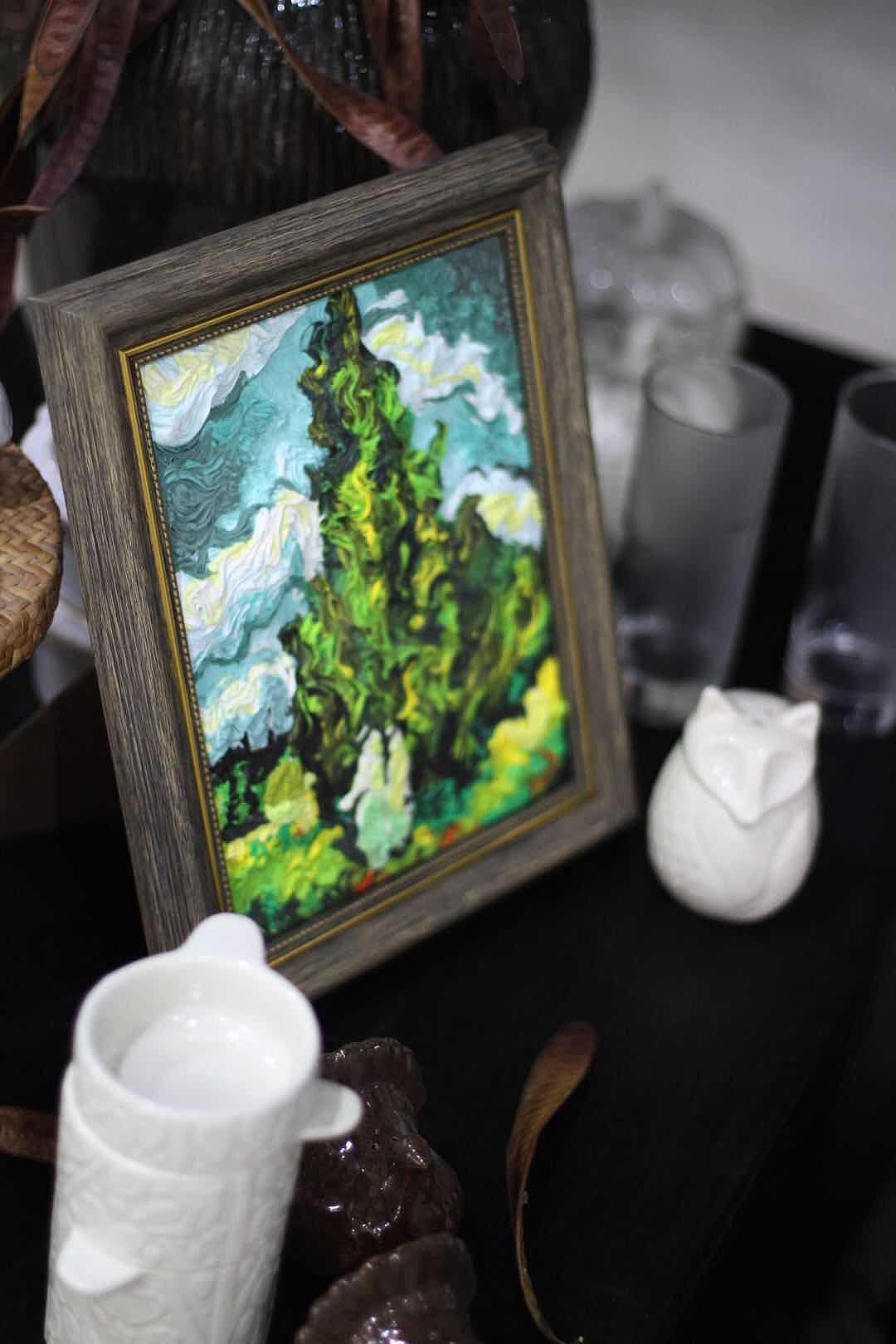 天奇的粘土浮雕画