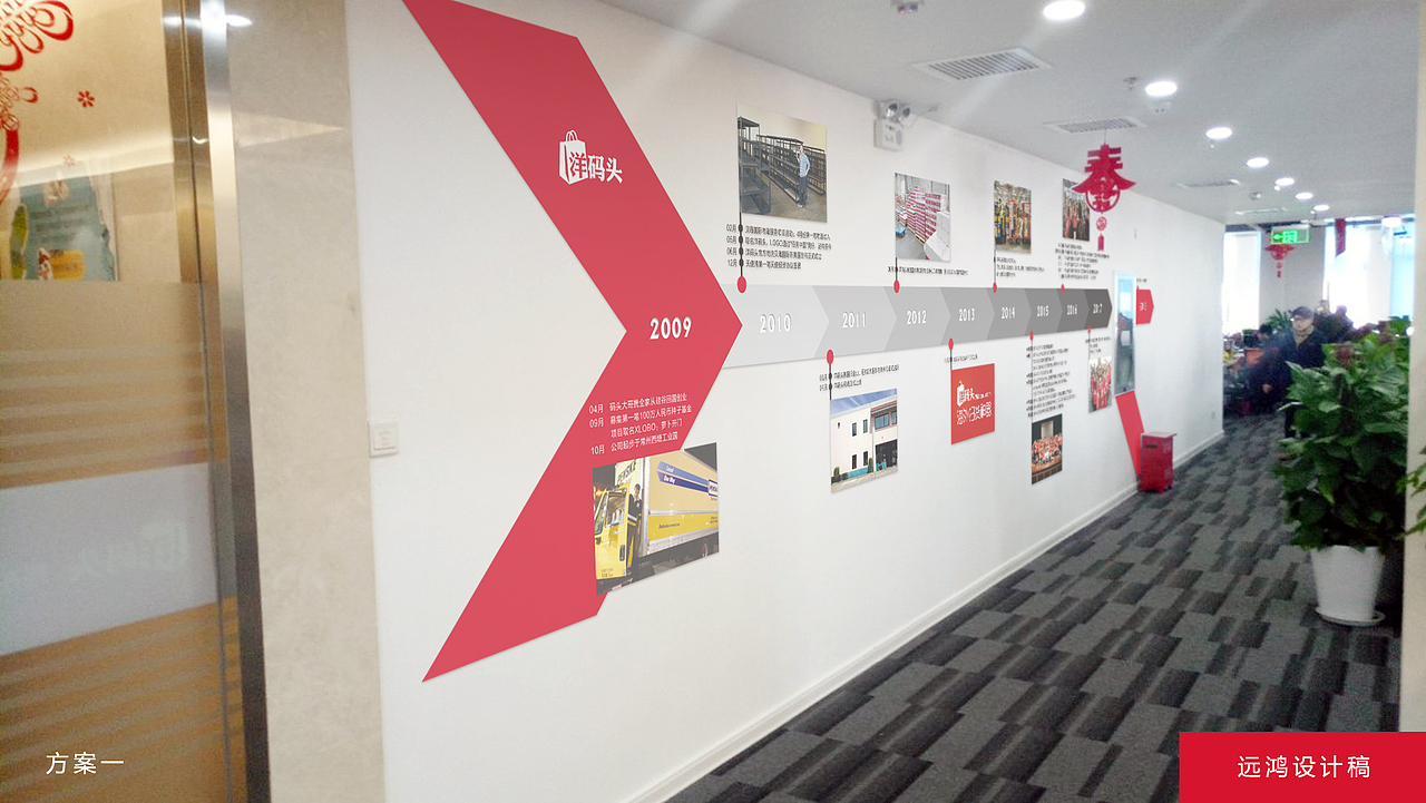一家海外购平台的公司前台和历史背景墙展板设计（图ZMTIwOTMwMDQ0） - 展陈设计 - 站酷设计师创e派原创素材 - 站酷ZCOOL