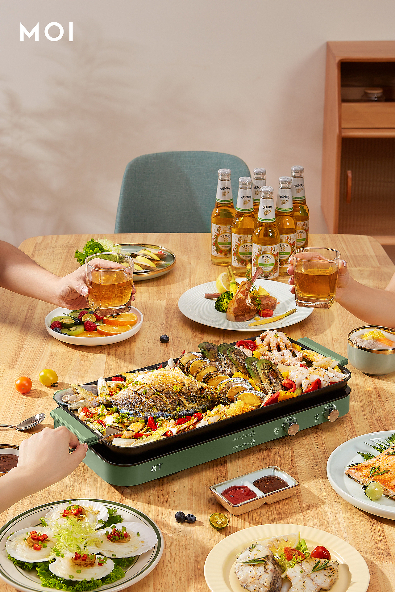 GUODING果丁｜电磁炉 聚嗨锅（图ZMjQwNzgyODAw） - 产品摄影 - 站酷设计师MOl摩尔原创素材 - 站酷ZCOOL