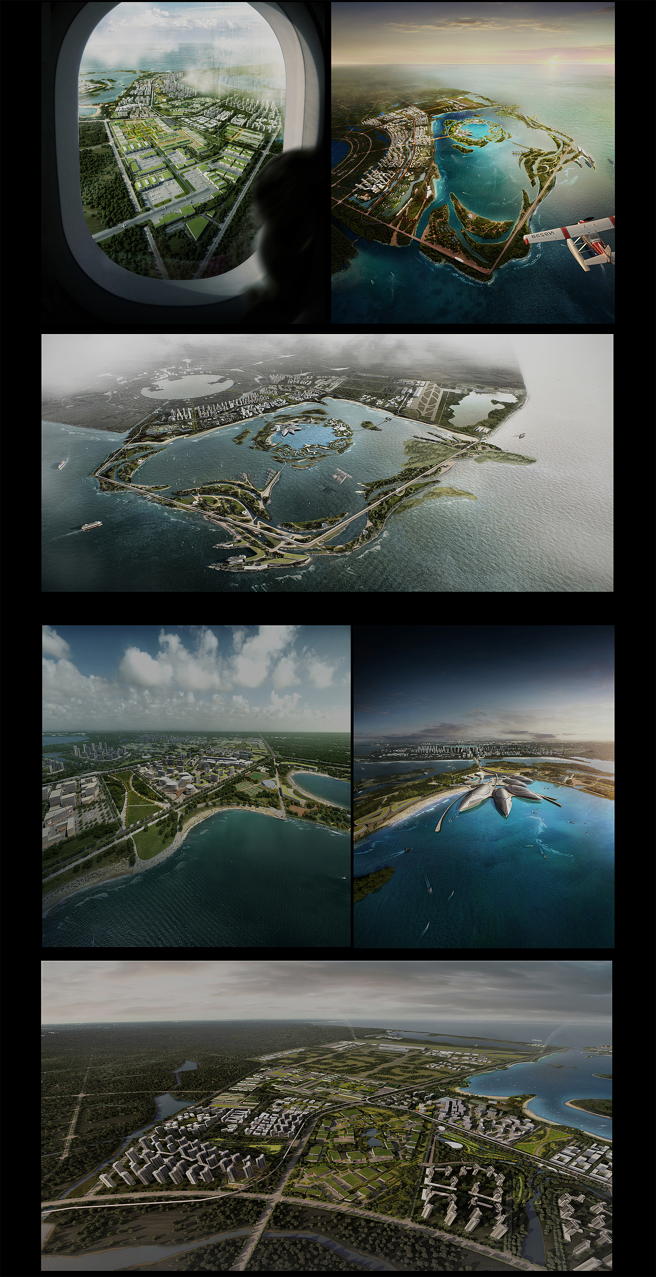 上海滴水湖填海造城项目-(建筑表现效果图)(图ZODc4NTE1MzI=) - 建筑设计 - 站酷设计师ZYCG原创素材 - 站酷ZCOOL