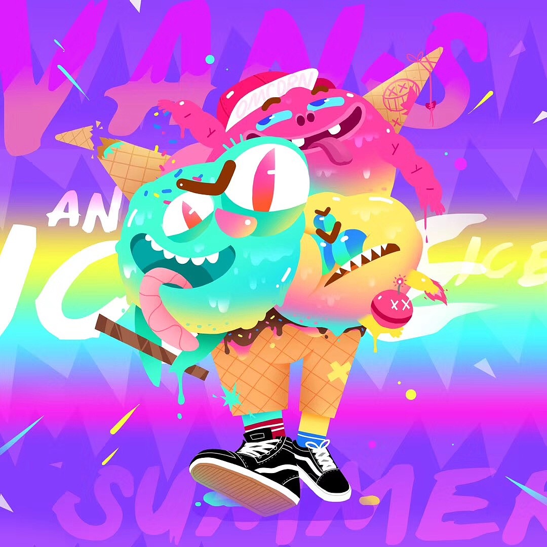 披萨店甜品师“买一送一”。
每天再后厨研究新的甜品，擅长做糖果味冰激凌。<br>灵感来源：一天中午和同事吃了鱼火锅，然后看到隔壁M记甜筒买一赠一，想了想，吃个冰激凌，正好降降鱼火锅的热量咯~哈哈哈