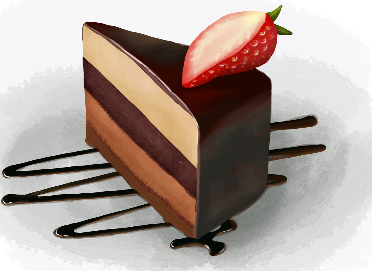 巧克力蛋糕|插画|绘本|emmaa - 原创作品 - 站酷 (zcool)