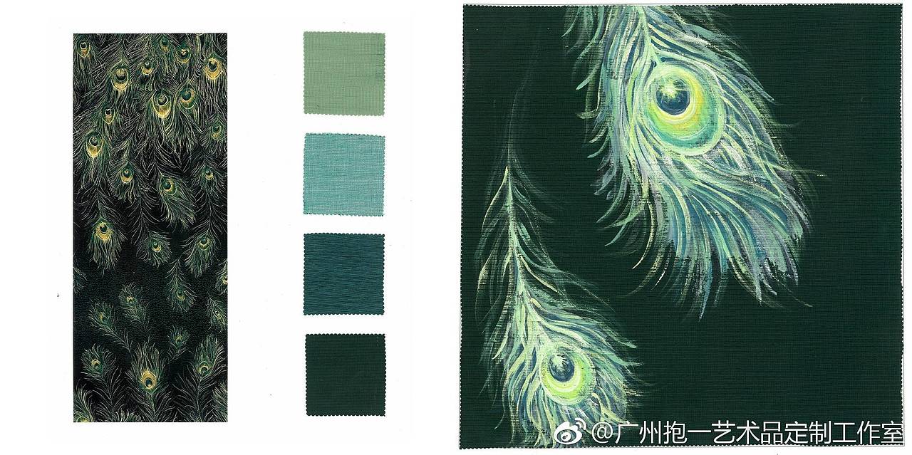 手绘墙纸样板（图ZMTI5MTUwNjQ4） - 家装设计 - 站酷设计师抱一艺术工作室原创素材 - 站酷ZCOOL