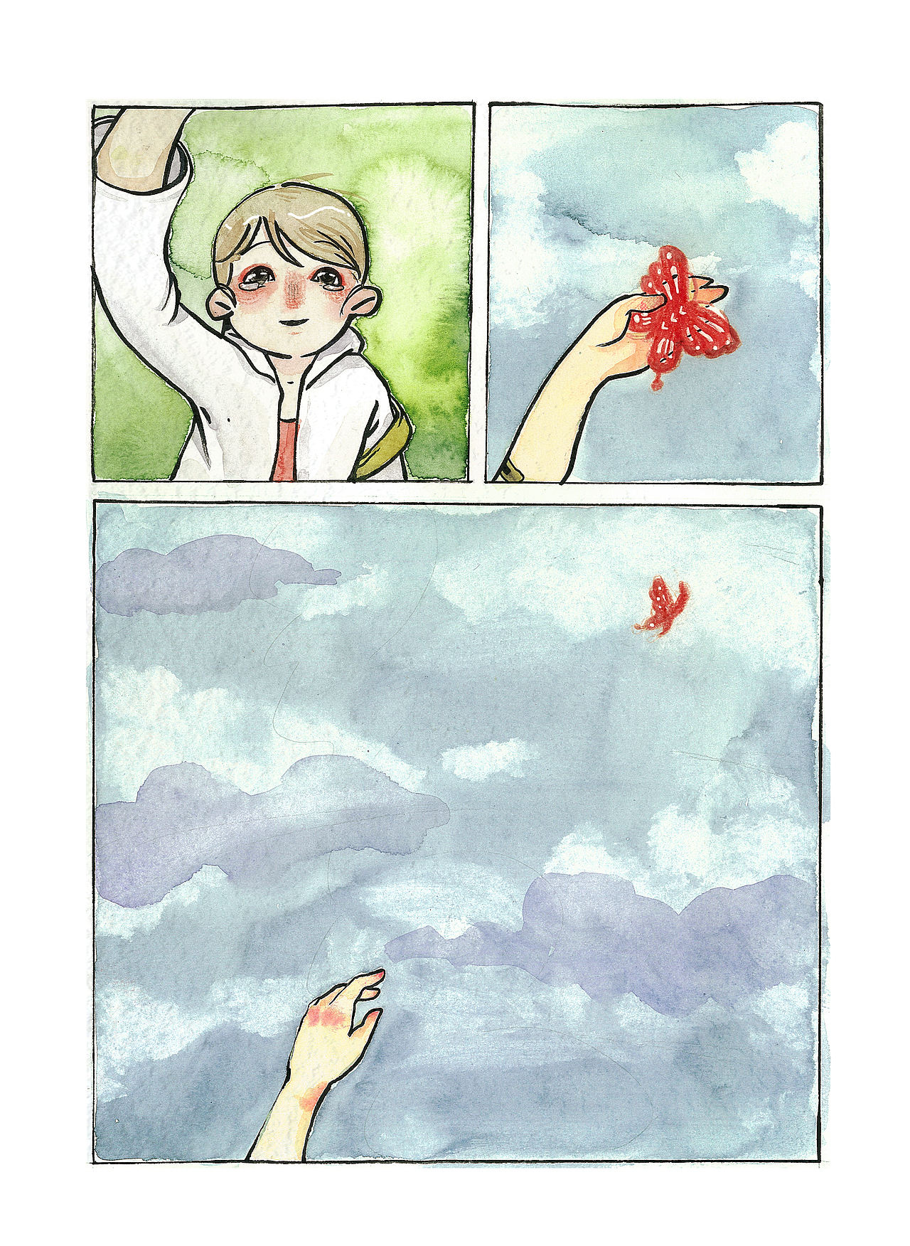 《蝴蝶》漫画作品#青春答卷2018#