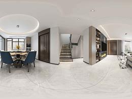 客餐厅动态全景二比一鱼眼图