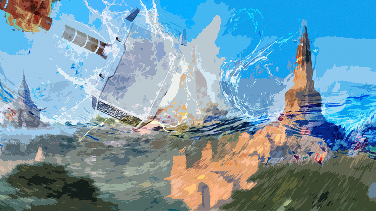 火与水合成壁纸