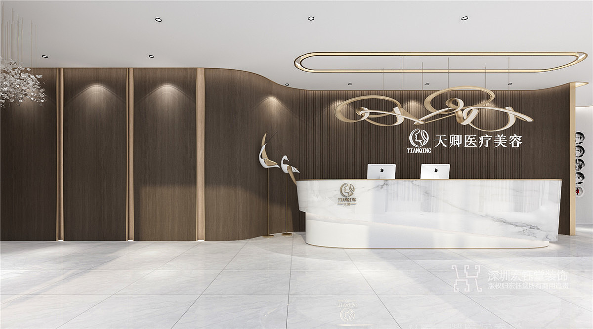 鄭州天卿高端醫(yī)療美容醫(yī)院裝修效果圖-微整形醫(yī)院裝修（圖ZMTkyODI1NzQ4） - 家裝設(shè)計 - 站酷設(shè)計師辦公裝修設(shè)計公司原創(chuàng)素材 - 站酷ZCOOL