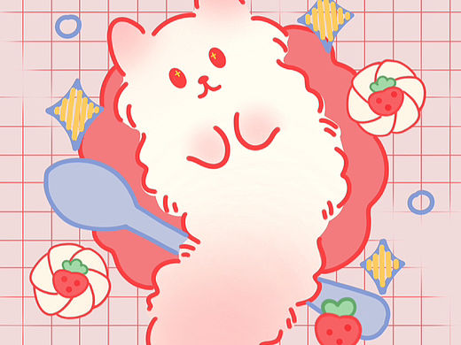 餐盘上的猫（个人主页-ZNjU5MDMxNjg=） - 儿童插画 - 站酷设计师Z079515270原创素材 - 站酷ZCOOL