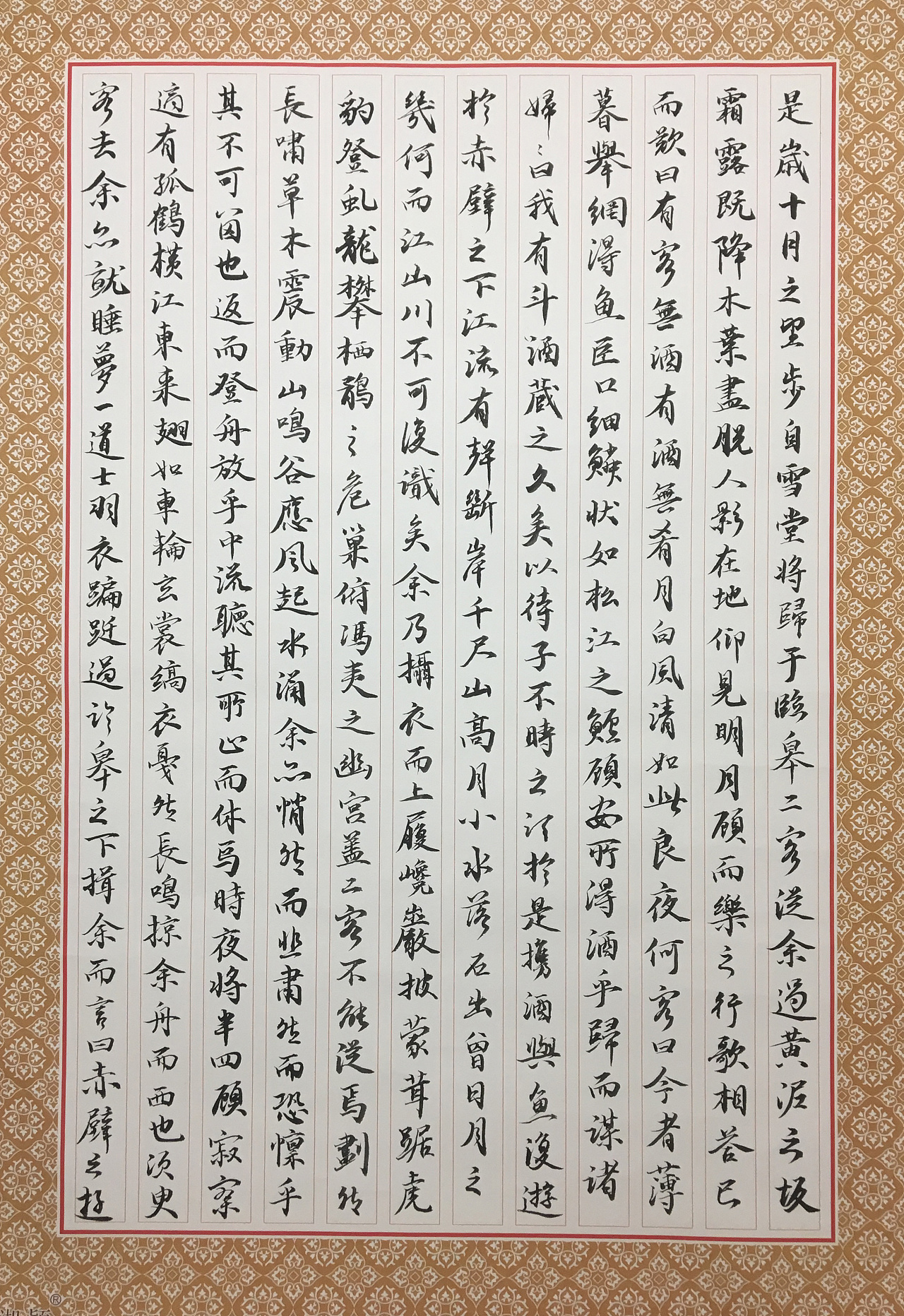 书法日常-行楷:《后赤壁赋》苏轼