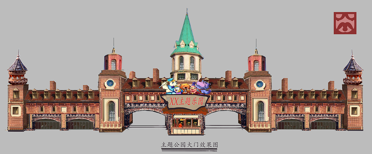 主题景观—大门篇（欧德小毕）（图ZNjM5Mjg2NzY=） - 景观设计 - 站酷设计师欧德小毕原创素材 - 站酷ZCOOL