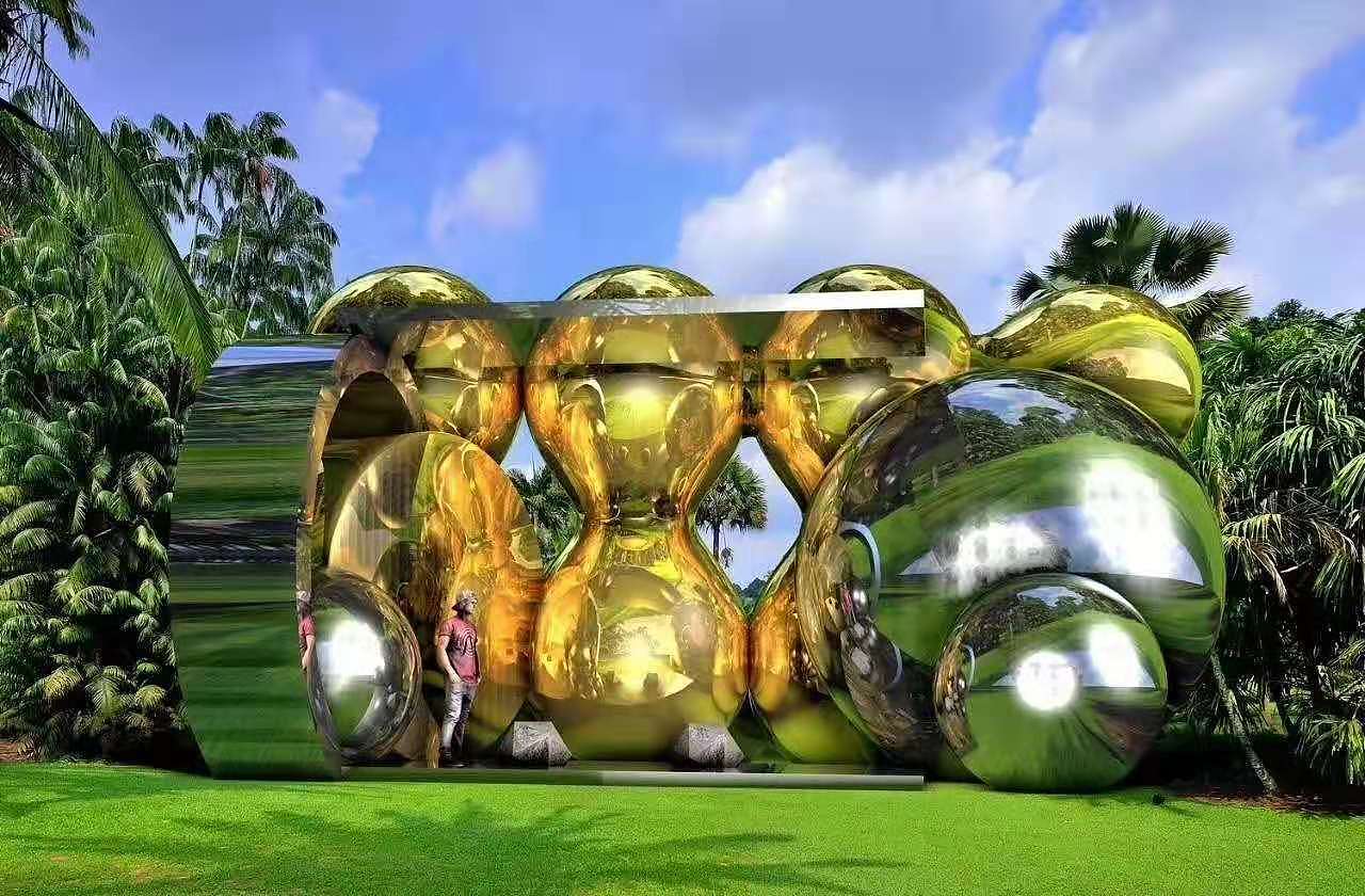 与环境融为一体的雕塑