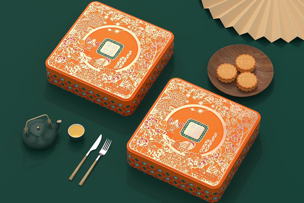 巨灵设计/港府世家月饼礼盒设计案例分享
