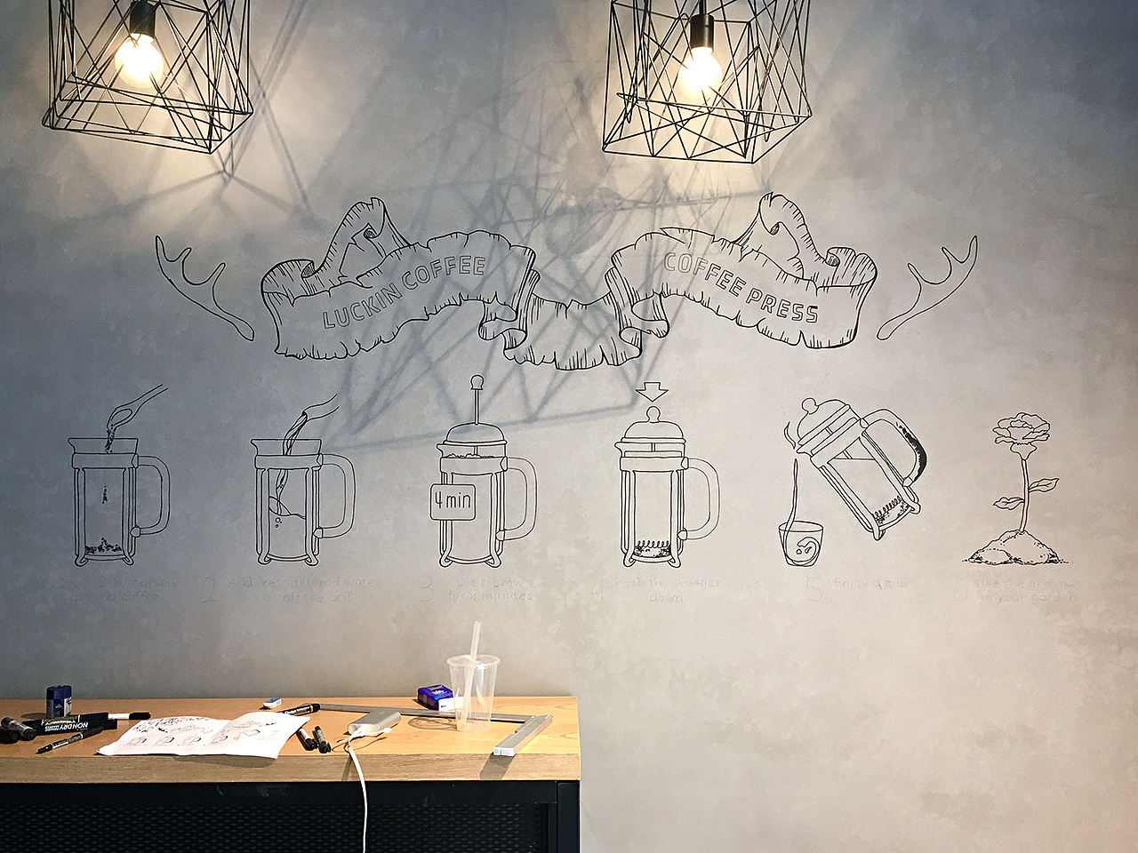 luckin coffee 瑞幸咖啡墙绘合集(一)