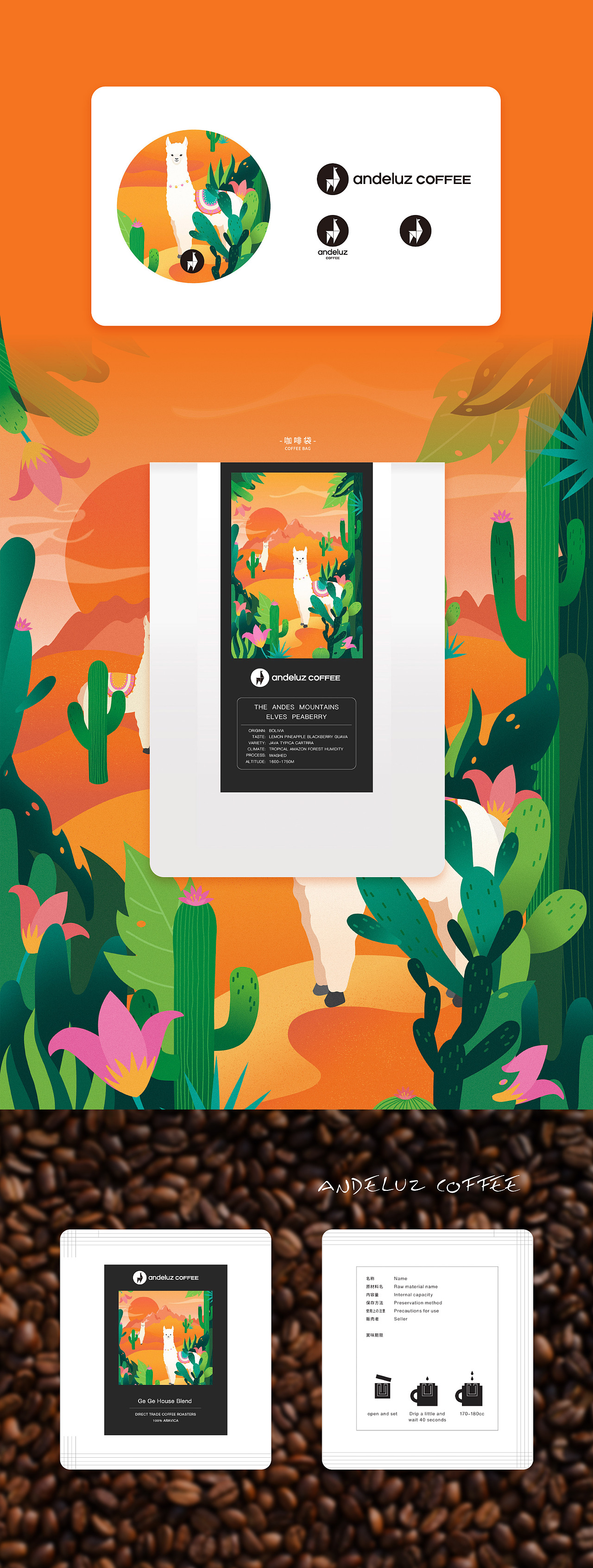 南美风情咖啡包装（图ZMjY0NTE1MTg0） - 包装 - 站酷设计师神奇堡可梦原创素材 - 站酷ZCOOL
