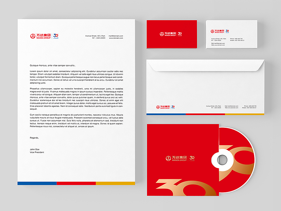 万达30周年LOGO设计（图ZNDk3MjgyODA=） - Logo - 站酷设计师Norman_HU原创素材 - 站酷ZCOOL