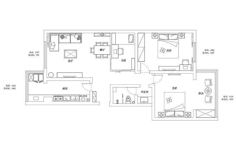 三室户型装修施工 quality,q_100
