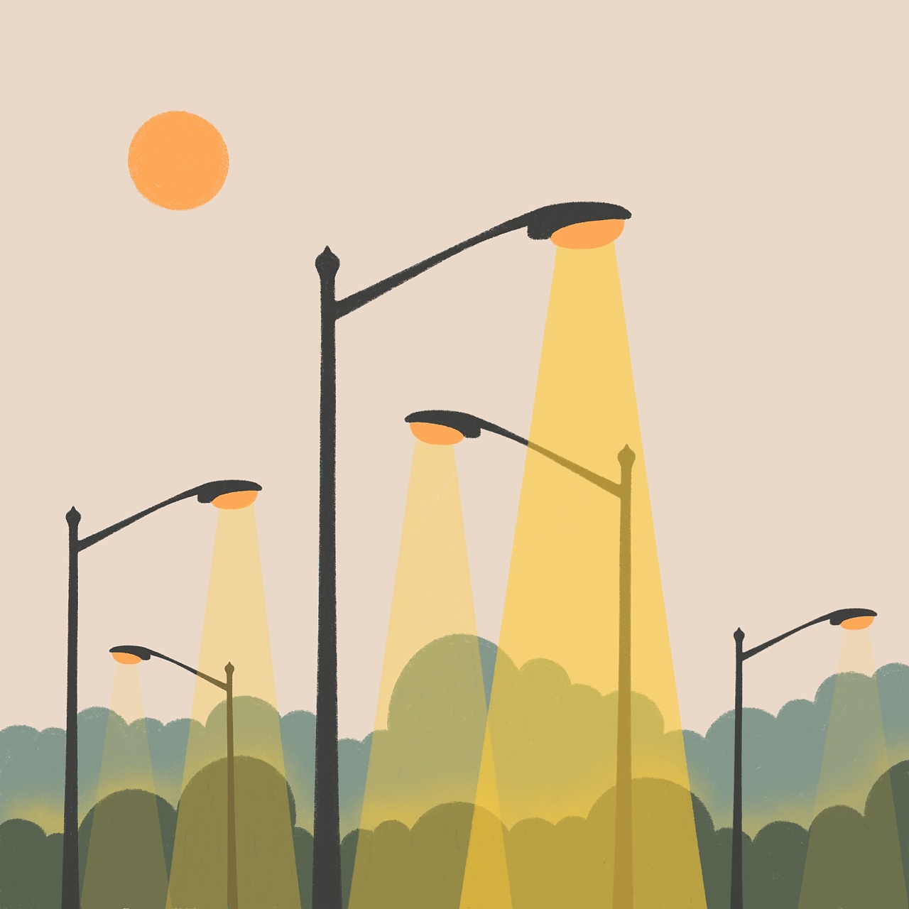 参考照片画画#一片儿灯|插画|创作习作|徐一瑶瑶 - 原创作品 - 站酷