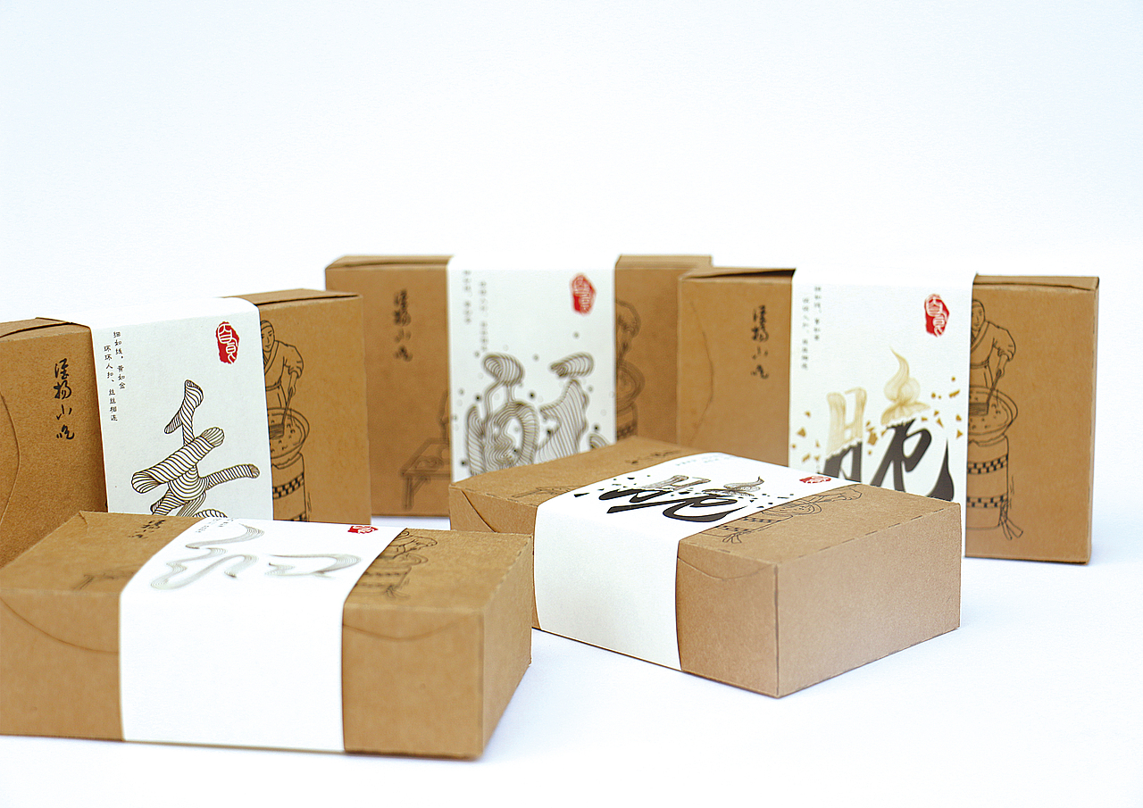 岳家茶馓品牌包装设计（图ZMTEwOTMwMzQ0） - 包装 - 站酷设计师caoa原创素材 - 站酷ZCOOL