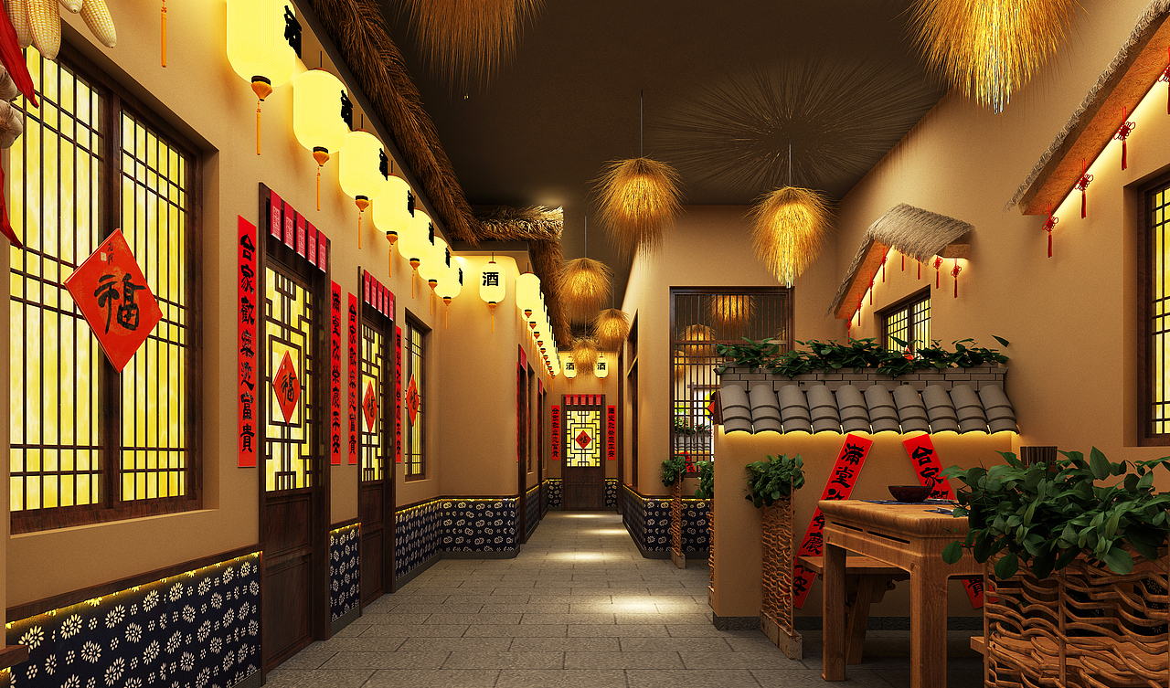 300平米餐饮设计（图ZMjQ5NzgzMjY4） - 酒店餐饮设计 - 站酷设计师滨州创拓设计原创素材 - 站酷ZCOOL