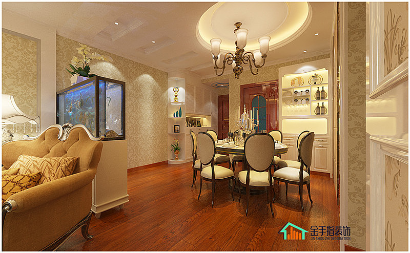 贵阳中天会展城装修案例,金阳装修公司,欧式风格,装修设计效果图,报价预算!