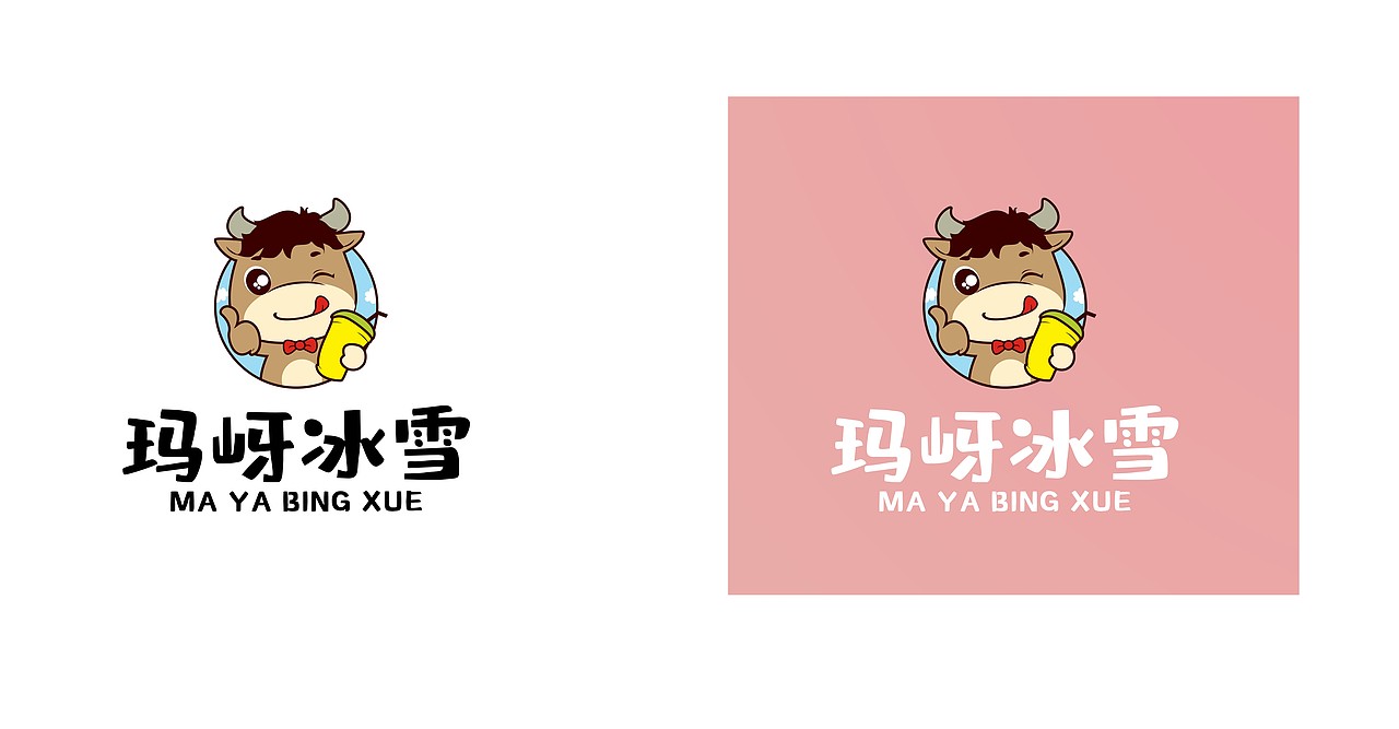 奶茶饮品行业休闲品牌店卡通形像