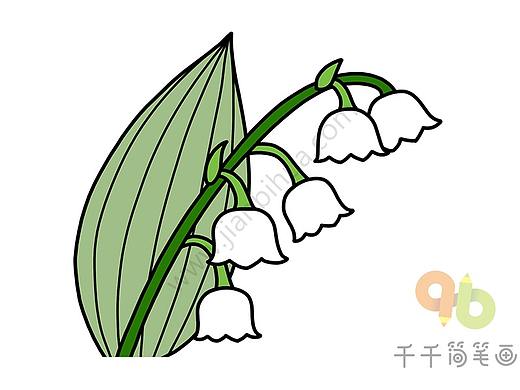 简笔画-铃兰（个人主页-ZNDQxNTEwMjA=） - 儿童插画 - 站酷设计师抱只喵儿原创素材 - 站酷ZCOOL