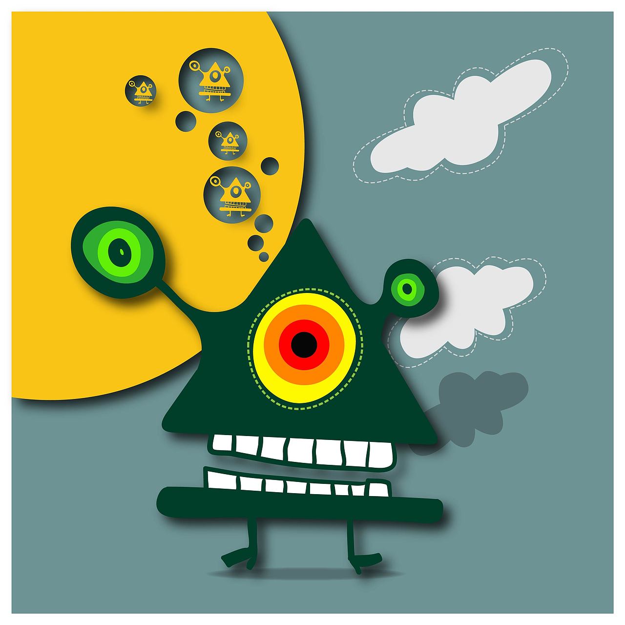 創(chuàng)意卡通（圖ZNzQ4Nzc0ODA=） - 新銳潮流插畫 - 站酷設(shè)計(jì)師wpg754468298原創(chuàng)素材 - 站酷ZCOOL