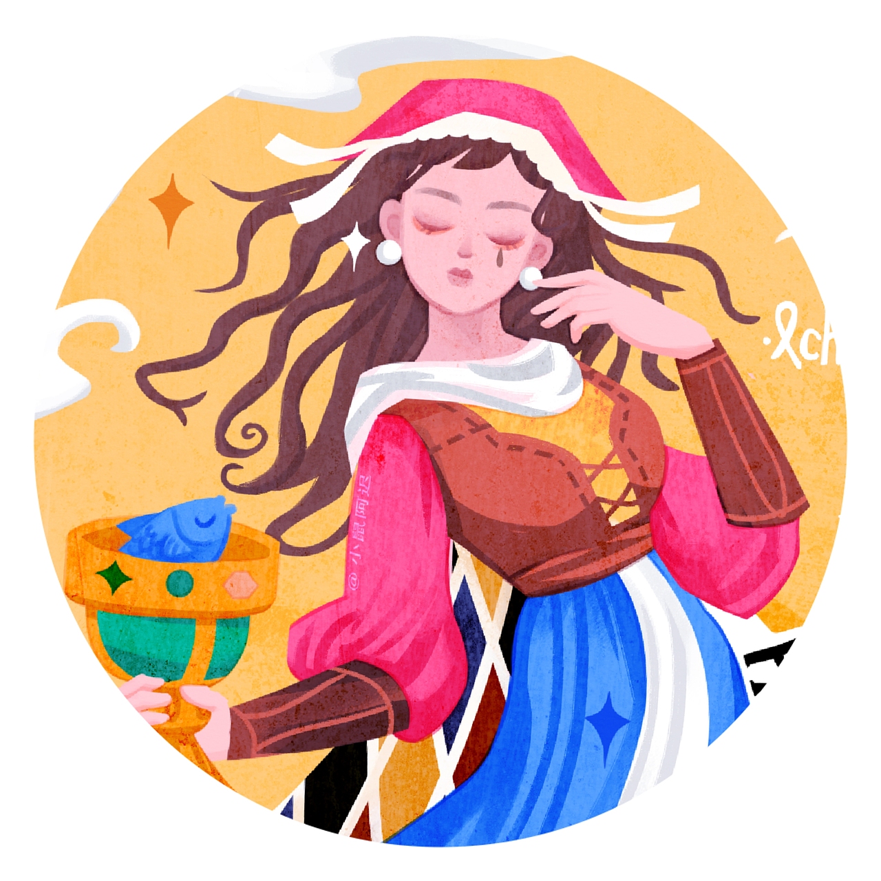 【塔罗牌】星币（图ZMjQ3MzE0MjE2） - 商业插画 - 站酷设计师小鼠阿迟原创素材 - 站酷ZCOOL