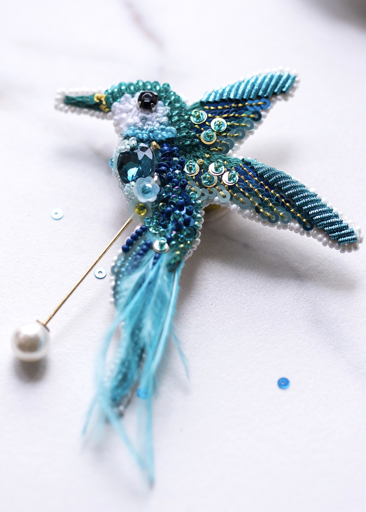 珠绣-练习篇|手工艺|首饰|饭希希 - 原创作品 - 站酷 (zcool)