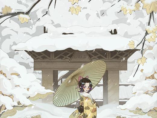 蝴蝶忍和雪（個人主頁-ZNDExNjEzMjg=） - 創(chuàng)作習作 - 站酷設計師蘇俺原創(chuàng)素材 - 站酷ZCOOL