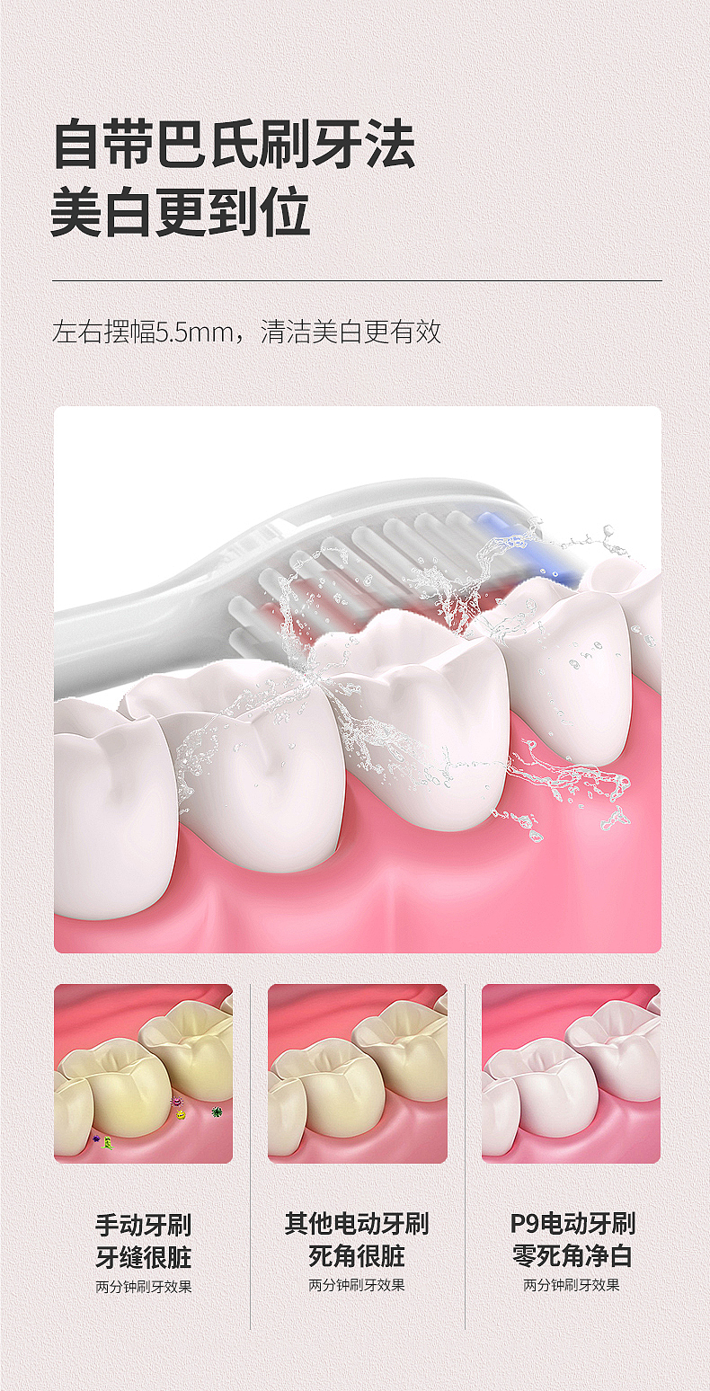 KUTA成人牙刷P9详情