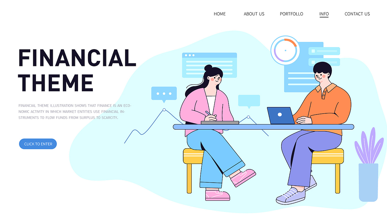 扁平人物插画系统系列