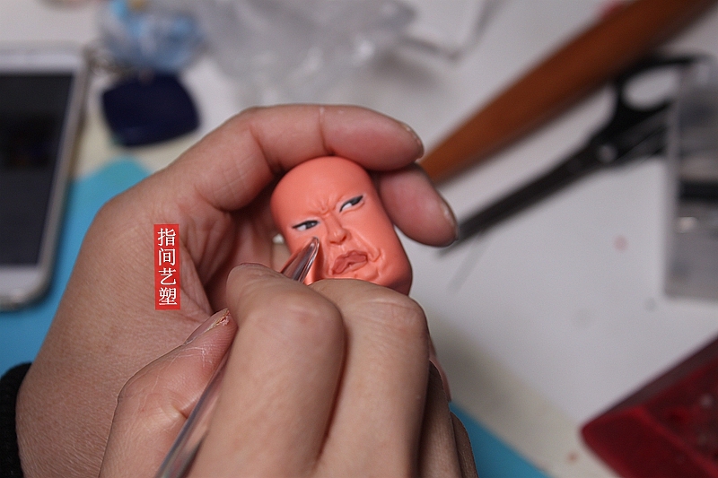 贺加贵面塑软陶(关羽）（图ZNzk5MjEwMTI=） - 手办/模玩 - 站酷设计师贺加贵3D翻糖原创素材 - 站酷ZCOOL