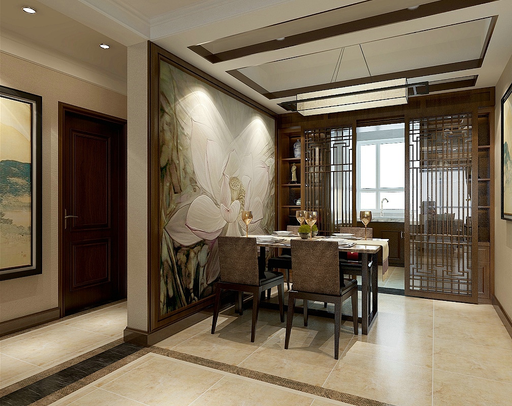 【维多利亚】-142㎡三室两厅-中式-金舍装饰（图ZNjYzMDM2OTI=） - 家装设计 - 站酷设计师金舍壹壹原创素材 - 站酷ZCOOL