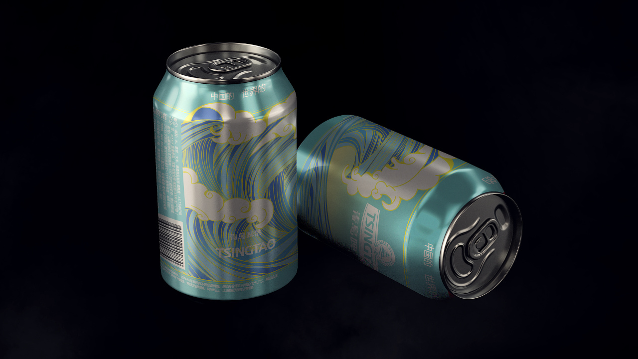 雪花啤酒易拉罐包装