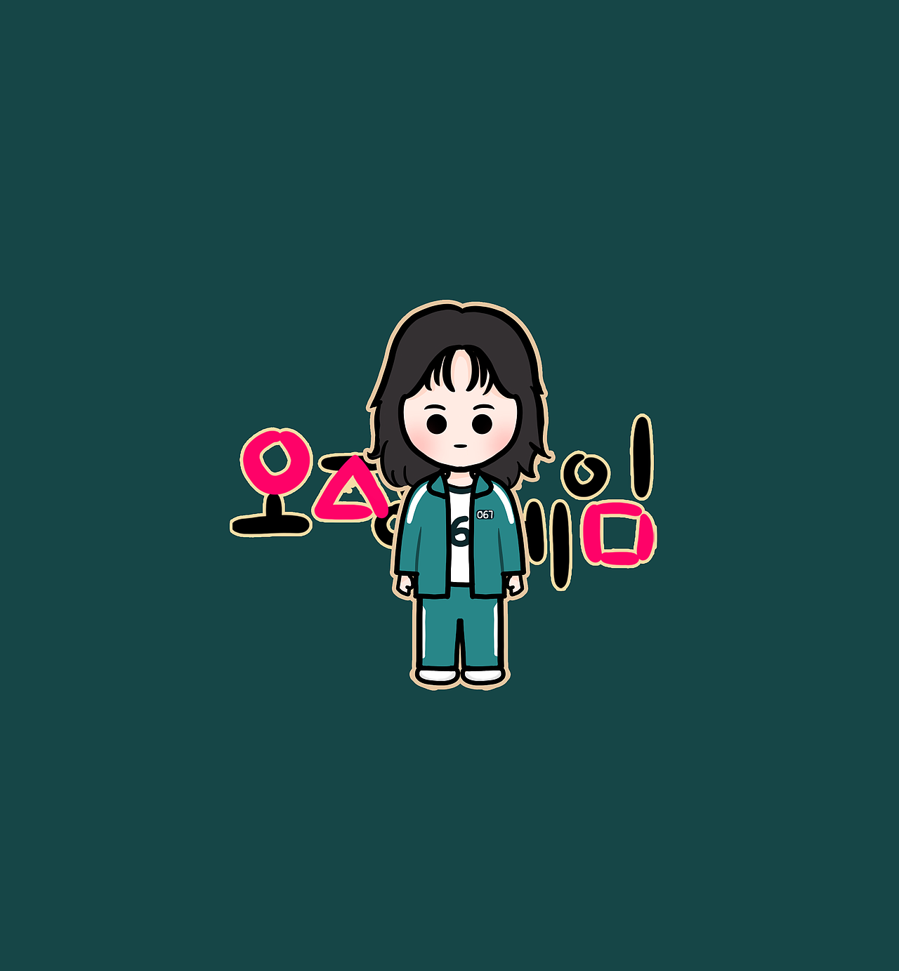 鱿鱼游戏可爱小头像（图ZMjcyNjYzOTA0） - 艺术插画 - 站酷设计师二盼吖原创素材 - 站酷ZCOOL