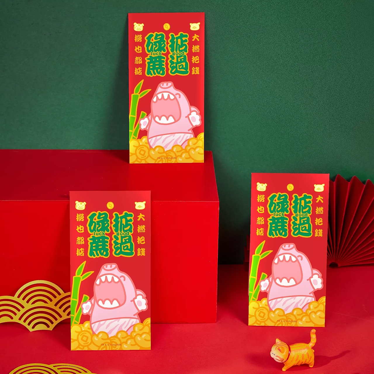 【微信红包封面设计】虎虎生威/如虎添翼（图ZMjg2MDMxNDY4） - IP形象 - 站酷设计师elewyz原创素材 - 站酷ZCOOL