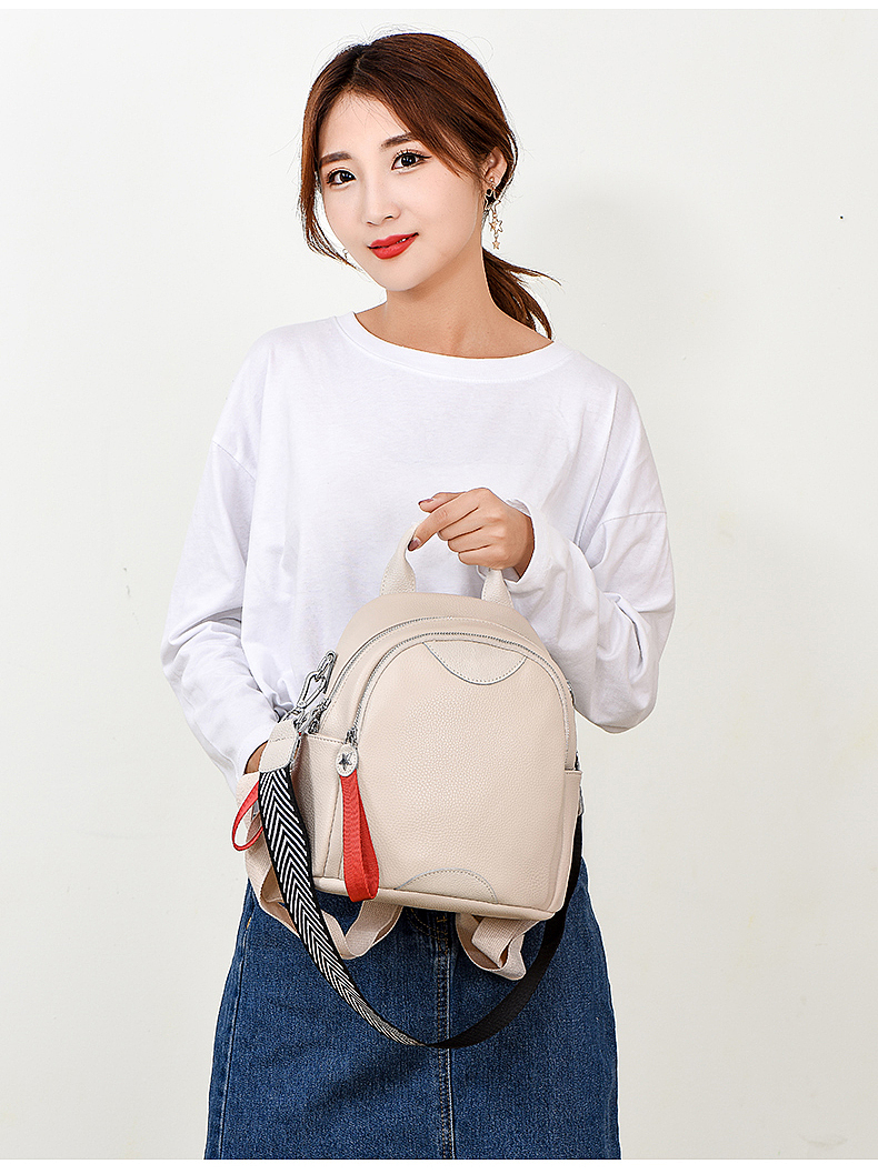 【点石爵色】双肩背案例A展示实拍模特