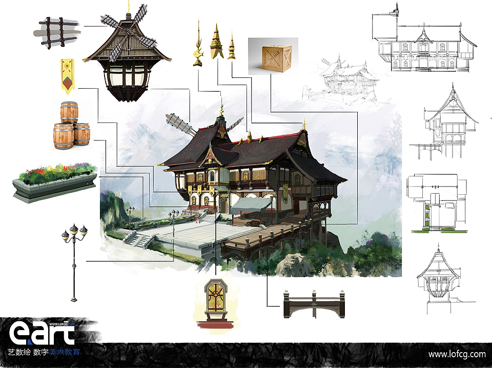 艺数绘特训班学员场景作品（图ZNjEzNzM3NDg=） - 游戏原画 - 站酷设计师艺数绘CG原创素材 - 站酷ZCOOL