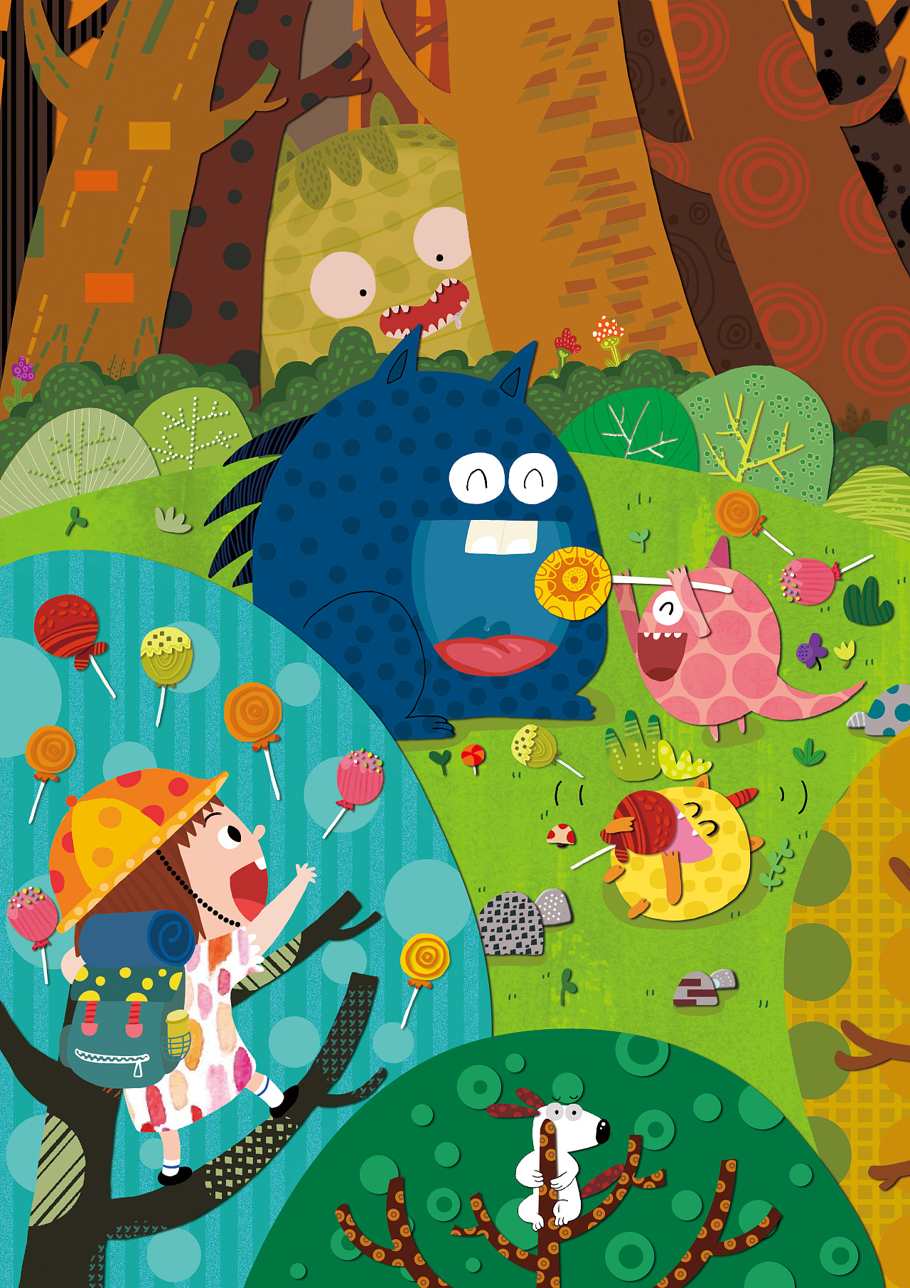 森林奇遇|插画|儿童插画|熊二琳 - 原创作品 - 站酷 (zcool)