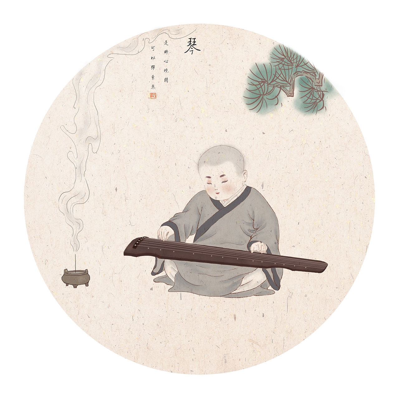 琴棋书画|插画|创作习作|_pencil - 原创作品 - 站酷 (zcool)