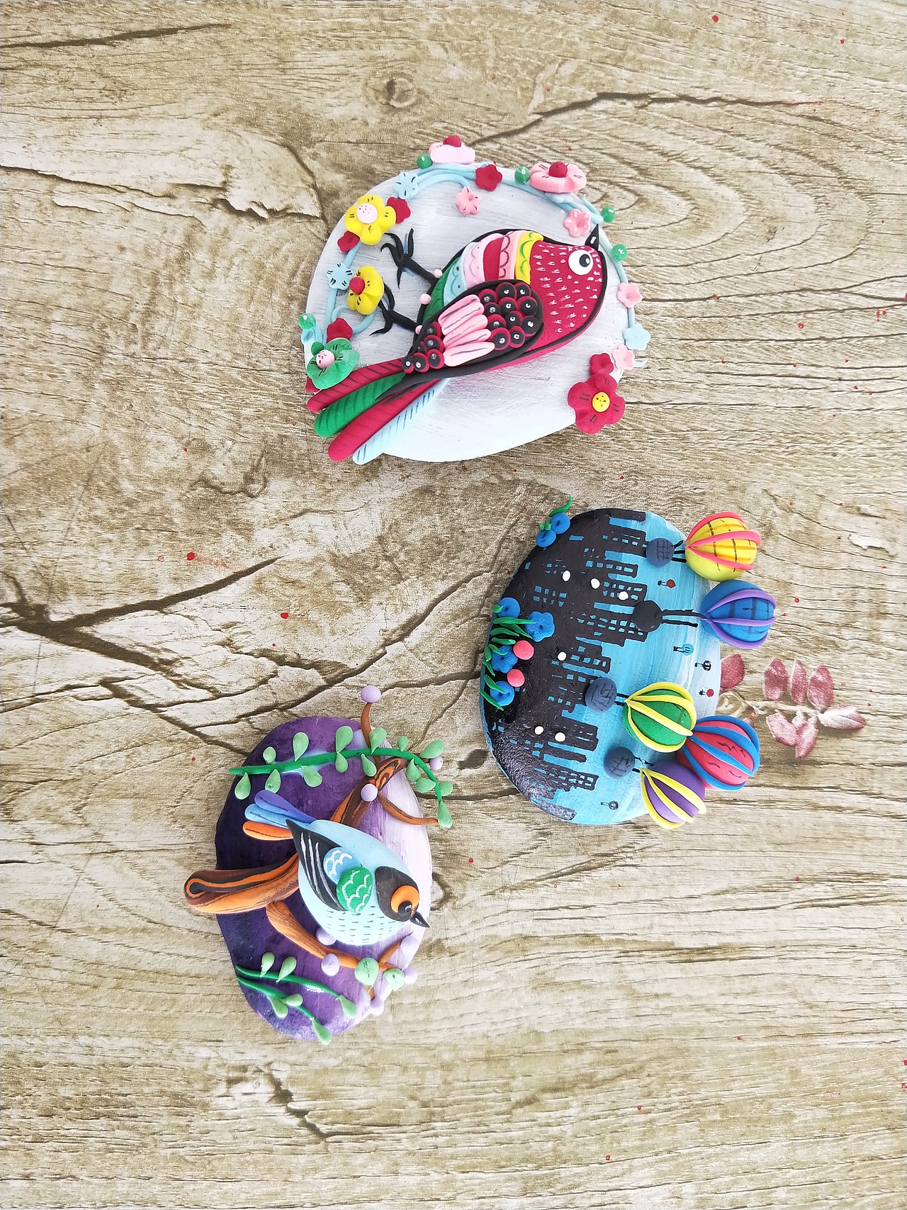 粘土和石头相遇的小美好（图ZMTMwMzE0Njk2） - 工艺品设计 - 站酷设计师苍耳1980原创素材 - 站酷ZCOOL