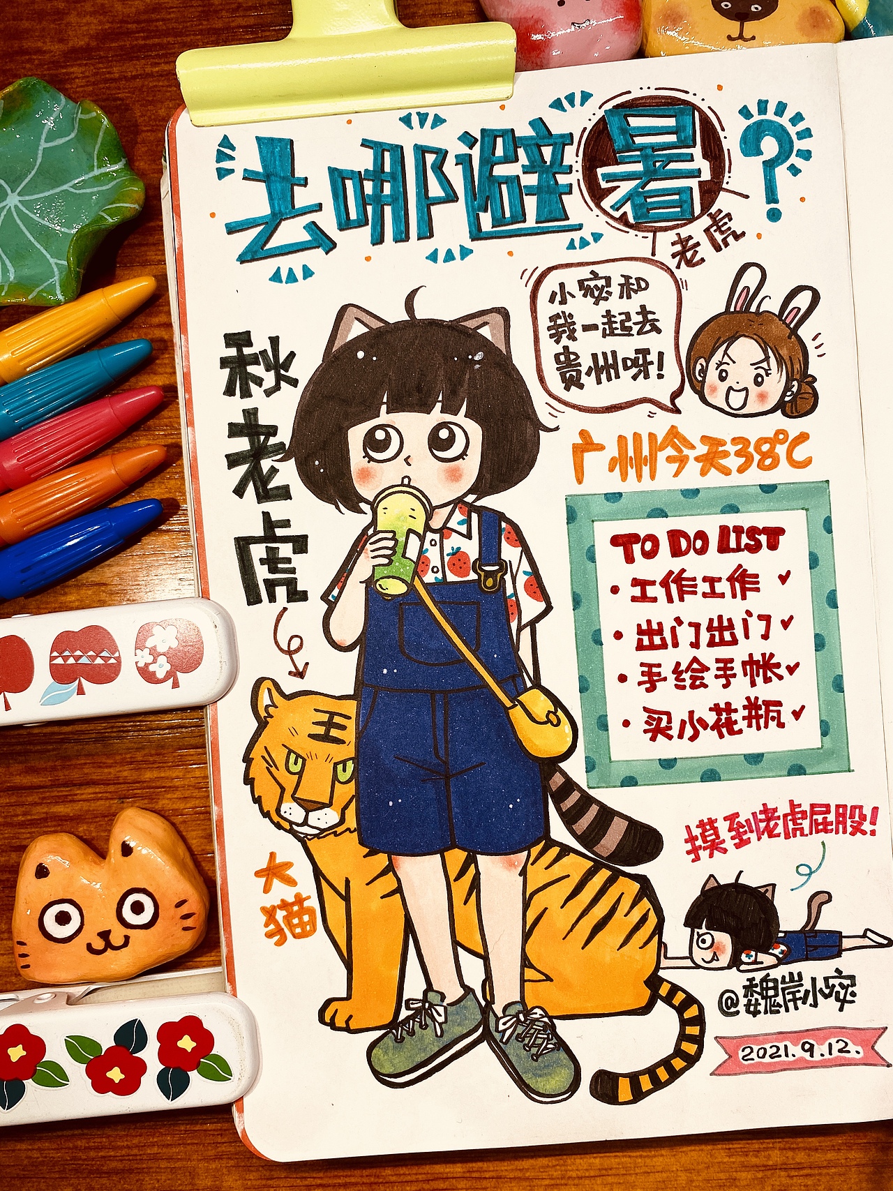 【画日记第3年】我很菜l am very vegetable 🥰（图ZMjc5OTcxODg4） - 绘本 - 站酷设计师魏岸小宓原创素材 - 站酷ZCOOL