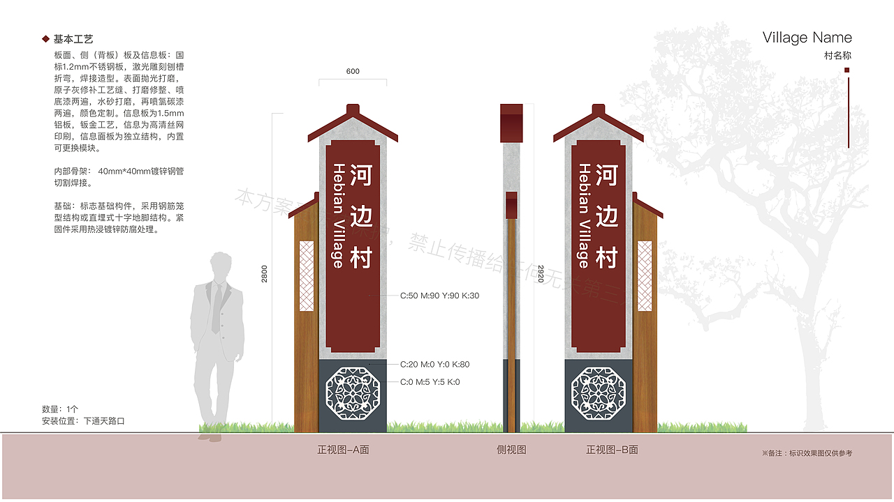 美丽乡村 导视系统设计