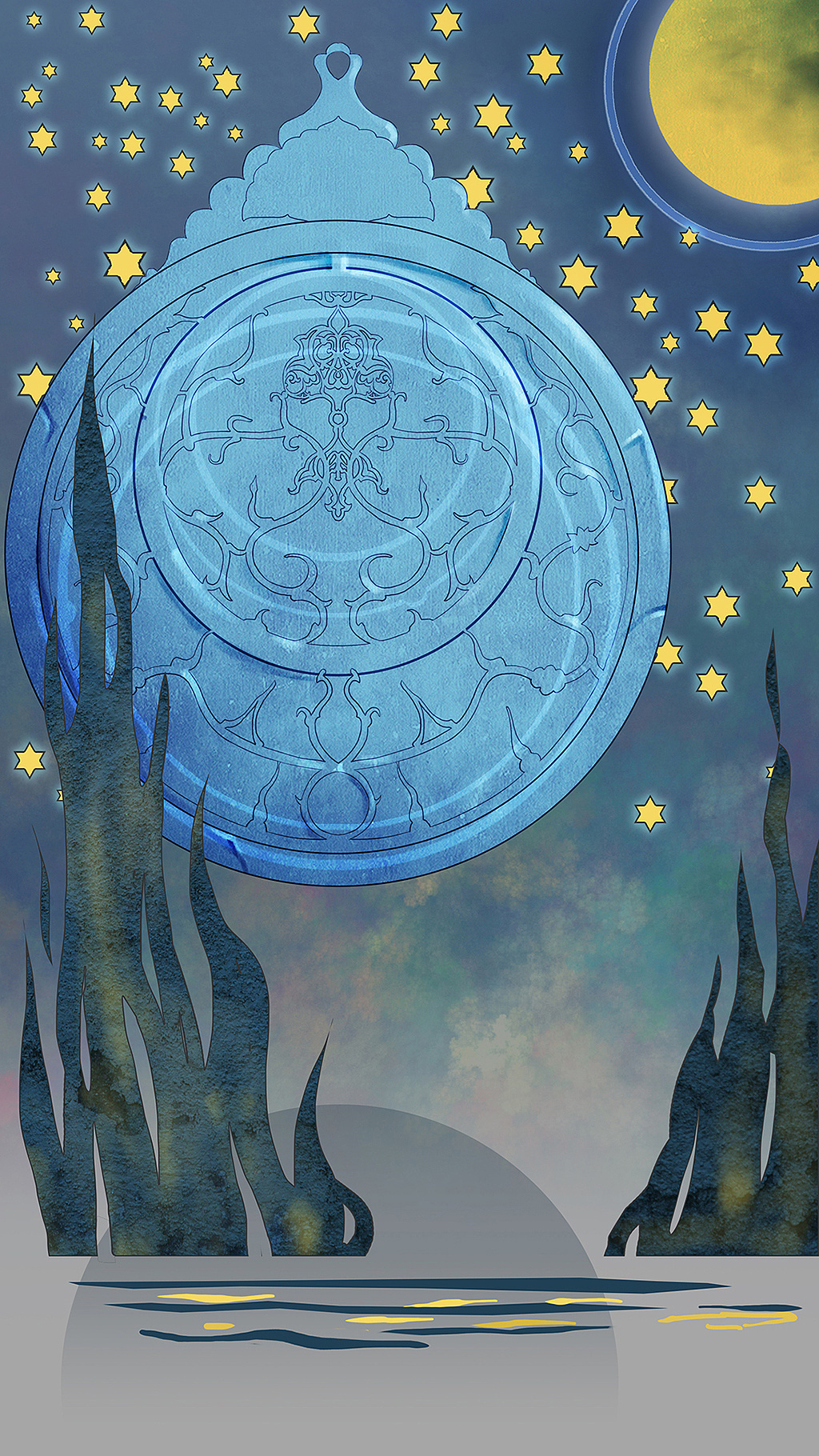 游戏《螺旋圆舞曲》装饰背景图——《四季-日夜》