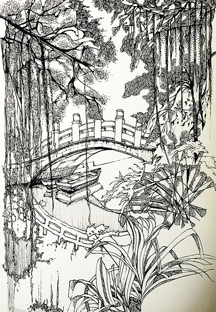 小洲村--{旅行写生系列速写}(图ZOTYxMTMxNjQ=) - 绘画 - 站酷设计师伢仔呀原创素材 - 站酷ZCOOL