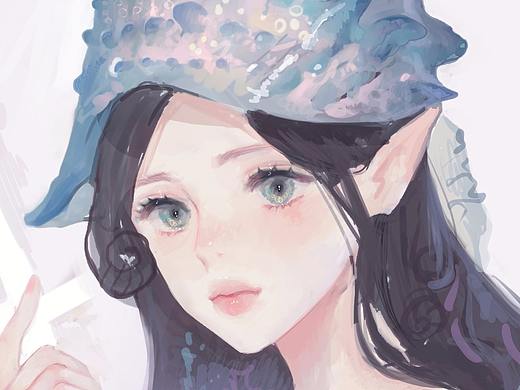 原画丨绘画丨美少女插画丨韩国插画师 𝐖𝐀𝐁𝐈