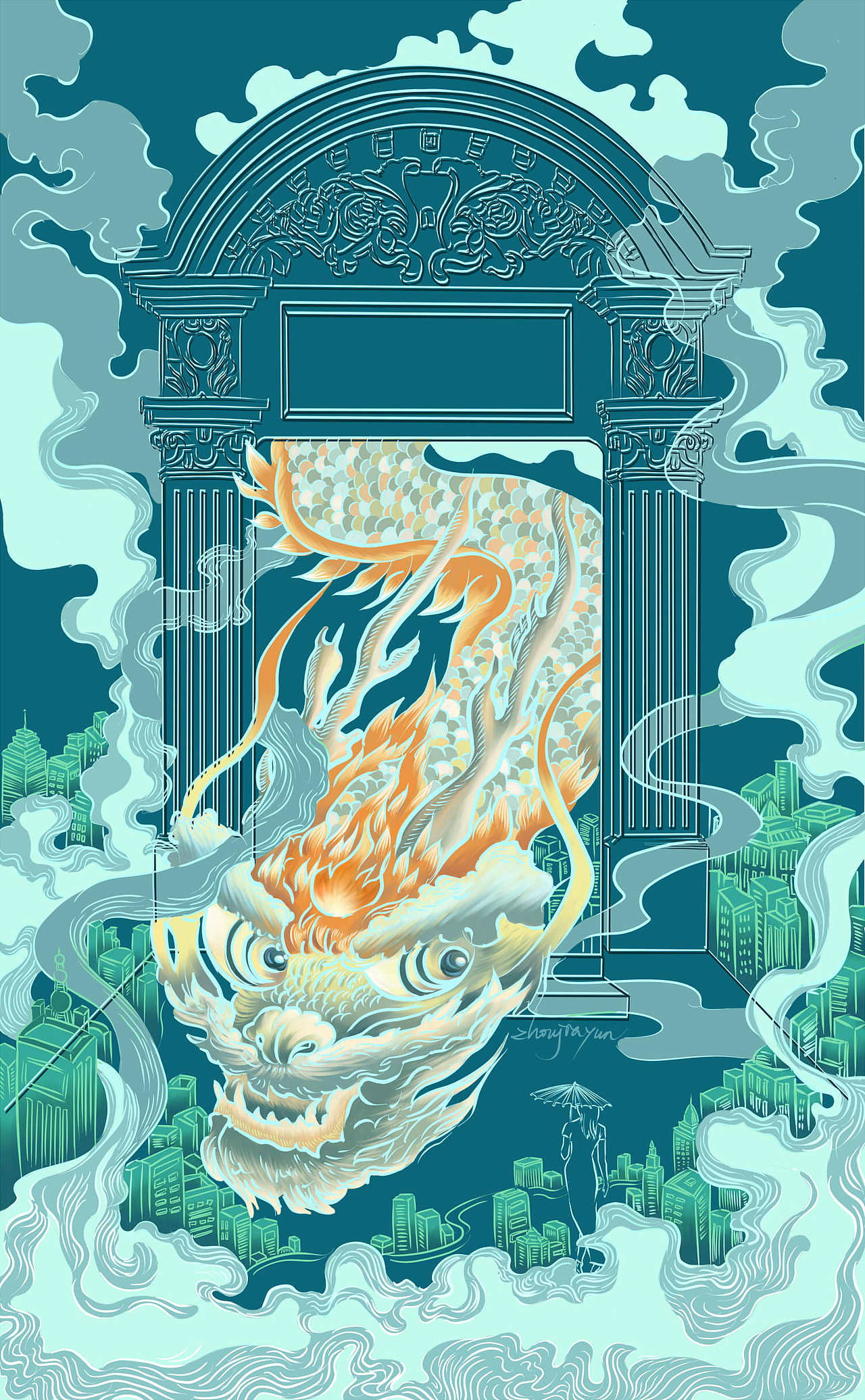 2019插画总结（图ZMTkyMzk5MTA4） - 创作习作 - 站酷设计师摔油瓶的小白熊原创素材 - 站酷ZCOOL