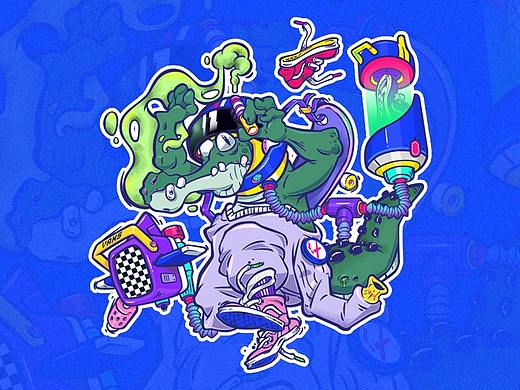 【插画练习】鳄鱼