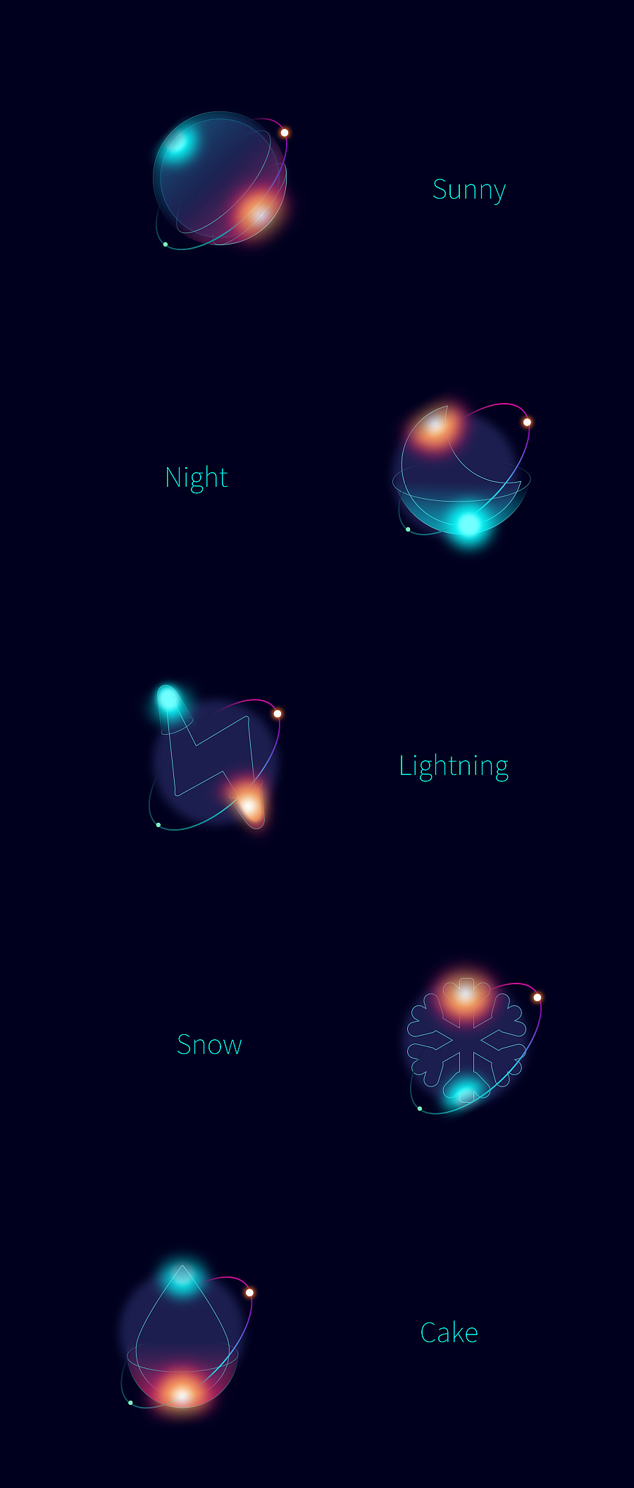孤单星球-天气ICON图标（图ZNzI0OTU1NzI=） - 图标 - 站酷设计师黑喵森森不说话原创素材 - 站酷ZCOOL